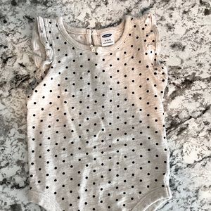 Old navy 6-12 month baby girl polka dot onesie